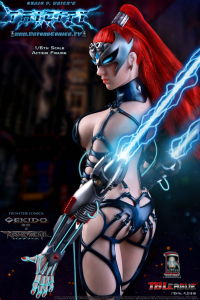 Adrianne Curry as Tricity: Super Heroine/Action Figure of BeyondComics.TV