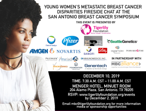 Tigerlily Foundation Young Women's Metastatic Breast Cancer Disparities Fireside Chat SABCS