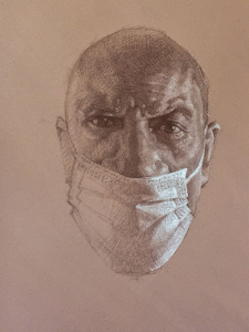 “John in Mask” by Artist Alexey Steele