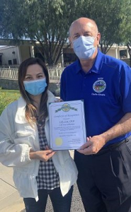 Lily Lisa receives Certificate in LaPuente