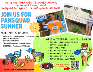 PawSquad Summer Program Flyer