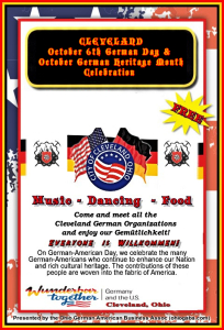October National German American History Month