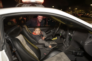 The children able to bond with local law enforcement.