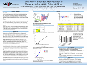 Evaluation of a New ELISA for Detection of Blastomyces dermatitidis Antigen in Urine