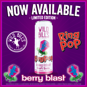 Wild Bill's Soda RingPop Flavors Pure Cane Sugar Limited Edition