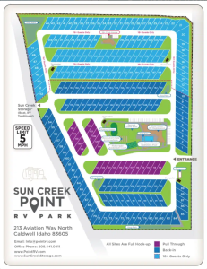 Sun Creek Point RV Map