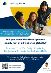 Tech Ed WordPress Curriculum Flyer