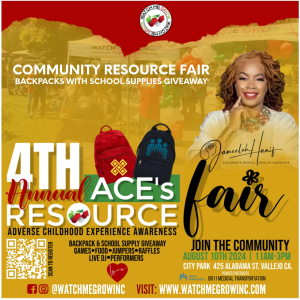 Watch Me Grow, Inc. Hosts 4th Annual ACEs Awareness Community Resource Fair & Back-to-School Supplies Giveaway