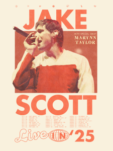 Jake Scott Live In '25 - Tour Poster