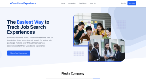 Candidate Experience Website Homepage