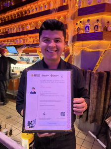 Picture of Arturo Salgado and Master Mezcalier certification process