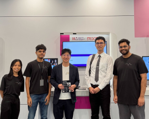 Allen visiting the AI Seer IMDA Pixel Booth