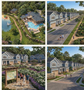 Neighborhoods with amenities and trail system