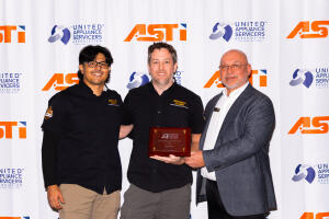 Receiving MPS Award at UASA Convention