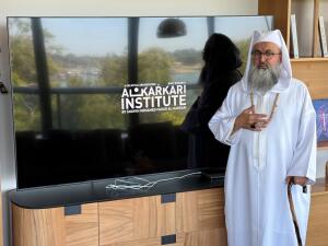 Skeikh Al-Karkari during the announcement of Al-Karkari Institute for Sufi Studies new office opening near the University of California, Berkeley.