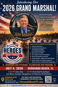 Hernando County Administrator Jeff Rogers to be Grand Marshal of Heroes Boat Parade
