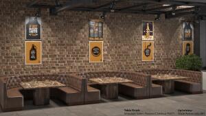 Photo Restaurant in NJ with half-Circle Booths
