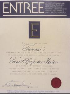 ENTREE Restaurant Award