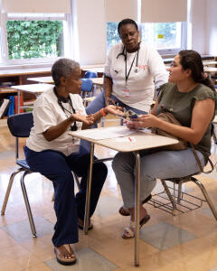 Dr. Annie Fils-Aime provides free health care and education to community