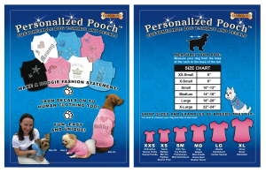 Personalized Pooch Point of Purchase Catalog