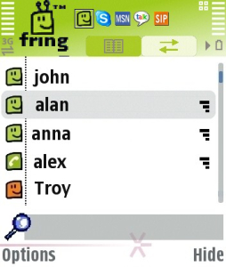fring Screenshot