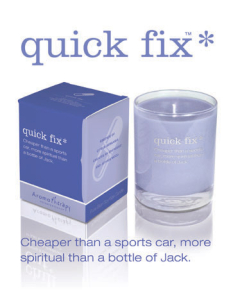 Quck Fix aromatherapy candle