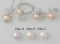 Sterling silver 8.5-9mm button pearl jewelry set