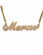 Double Thickness 14K Yellow Gold Diamond Name Necklace