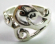 Gift jewelry thailand wholesaler online supply sterling silver ring with carved-out floral pattern d
