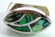 Designer jewelry silver sterling ring with abalone sea shell