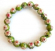 wholesale handmade jewelry - handmade enamel cloisonne flower beaded stretch bracelet for an Asian c