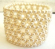 Fashion wide band stretchy bracelet in multi mini white round shape beads design