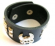 Fashion bracelet in black wide imitation leather band design with multi mini square
