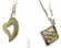 Fashion chain necklace with assorted design metal pendant decor at center, assorted design randomly