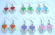 Wholesale teen's jewelry supply Fashion earring with a pair of slipper holding a heart, fish hook ba