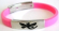 Slide rubber bracelet wholesaler supply assorted color sliding charm bracelet with black dragonfly p