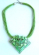 Contemporary jewelry gallery online wholesale Multi green strings fashion necklace with a green colo