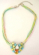 In expersive fashion jewelry wholesale Multi color strings with heart shape cat eyes embedded heart