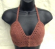 Wholesale beach sport wear direct import brown crochet top with swirl cup design
