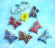 Butterfly jewelry and butterfly gift for teenagers and ladies, enamel colorful butterfly pins and br