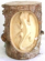 Figurines collections wholesaler wholesale hard wood gecko / Komodo dragon on tree stem