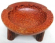 Coconut wood made of flat plate design fashion ashtray with stand