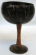 Oriental art decor - black coconut wood made of fashion wine cup with stand