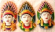 Religious gift decor - assorted color Bali goddess mask