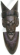 Catalog decor idea - natural black Geek man head wooden mask