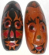 Wholesale gift decor supplier - oval shape assorted color painted middle-east man face design wooden