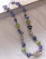 Cheap body jewelry wholesale necklace with bali beads and lapis lazuli gemstone chips and green lemo
