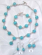 Jewelry set warehouse online wholesale turquoise jewelry set with silver knot connected each round t