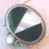 Body hot jewelry wholesaler wholesale an oval shape pendant with triple pieces stone