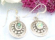 Shopping online Western jewelry store sales traditional design in tiny green shell embedded in the m
